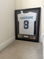 Paul Gascoigne England football Shirt jersey Framed With Signature No COA