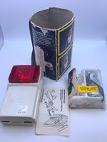 Vintage Wonder Rear Bicycle Light White/Red Plastic with Rear Light Bracket