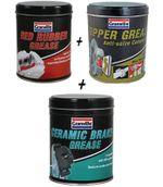 Copper Grease 500g & Red Rubber Grease 500g & Ceramic Brake Grease 500g Granvile