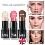 Highlighter Face Concealer Stick Contour Bronzer Blush MakeUp Stick UK Dual Face