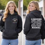 Personalised Leavers Hoodie 2026 Kids Adults School Logo Custom Names Jumper UK