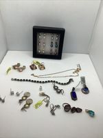 Large Lot Of Marked Silver Jewelry. Metals Untested 