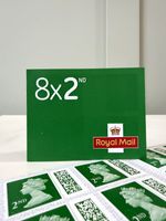 2nd Class Postage Stamps - 100% Genuine Royal Mail Barcode
