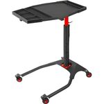 Neilsen Automotive Mobile Service Table,29x21" Tray, Height 33–49in, Steel Build