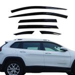 Auto Clover Wind Deflectors Set for Jeep Cherokee 2014 - 2025 (6 pieces)