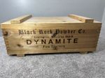 Black Rock Powder Co Dynamite Fire Starter Vintage Wooden Crate Empty Box USA