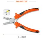 Mini cable lug crimping pliers Crimping pliers for ferrules 0.25-2.5 mm²