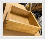 Solid Oak Dovetail Drawer Box-Bespoke Drawer 290x280x100mm other sizes available