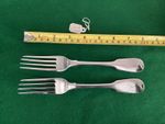 A Pair Of Sterling Silver George IV Dinner Forks