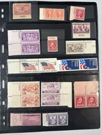95 'Partial' US Plate Blocks - Mostly Single Stamp