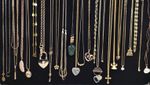 25 Vintage Gold Toned "Thin Chain" Pendant Necklaces, FREE SHIP! Lot#658