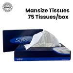 SOFT WHITE BOXES MANSIZE 2PLY TISSUE C FOLD 75 TISSUE BOX VALUE4MONEY