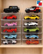 10x Lego Speed Champions - Display Case Stackable Plastic Acrylic 