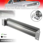 Universal 12'' Aluminum Dual Pass Finned Transmission Oil Cooler W/Fittings SL