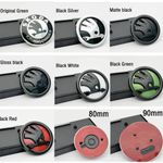 80mm 90mm ABS Car Emblem Badge Compatible with Skoda Fabia Octavia Superb Rapid