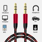 3.5mm AUX Cable Male to Male Audio Jack Lead Car Stereo Headphones 0.5M-5M