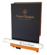 VEUVE CLICQUOT CHAMPAGNE EASEL STYLE BLACK BOARD WITH WHITE PEN NEW IN VOILE BAG