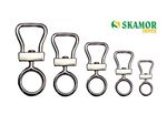 Falconry Swivels, Double Bend Swivel / Bell Shape 100% Stainless Steel All Sizes