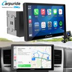 Carpuride 9 Inch Double Din Car Stereo Wireless Apple CarPlay Bluetooth Car Play