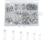 Lots Safety Pins Assorted 6 Size For Sewing Crafting Tailoring Clothing Repair