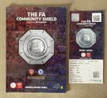 ARSENAL V CHELSEA 2017 FA COMMUNITY SHIELD PROGRAMME + MATCH TICKET
