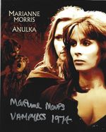 Marianne Morris In Person signed 10" x 8" poster photo - Vampyres - 1974 #4