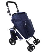 74L 4 wheel Expandable Lightweight Shopping Trolley Hard Wearing + Cooling Bag