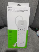 Belkin Connect Surge Protector with USB-C and USB-A Ports 8 Outlet with 1 USB-