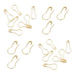 50 x GOLD Calabash Metal Stitch Marker Pins Anti Snag Tangle Hijab Scarf 