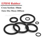 EPDM Rubber O Ring Seals 10mm Cross Section OD 50-1000mm O-Ring Sealing Washer