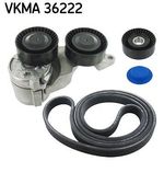 V-Ribbed Belt Set SKF VKMA 36222 Fits Volvo S60 S80 V70 XC70 XC90 6 Ribs