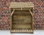 Rustic Wooden Log Store Small Pressure Treated Firewood Storage Outdoor IN STOCK