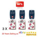 BFT GENUINE MITTO Remote Control Barrier Gate  Key Fob Blue 2 Button 433MHz x 3