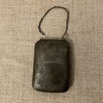 Antique Sterling Silver 1913 Coin Purse Vanity Case with Chain Monogramed