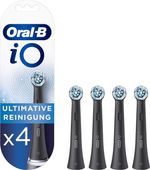 Oral-B iO Ultimate Cleans Replacement Toothbrush Heads (BLACK) - Pack of 4