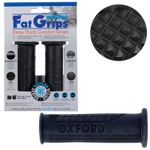 Oxford Fat Grips - Extra Thick Motorcycle Handlebar Grips - Black - Fits 22mm