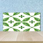 Tulup Kitchen Glass Splashback 100x50 Green leaves