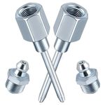 1/2pc Grease Gun Injector Tip Needle Attachment Coupler Fittings Kits Easy Use