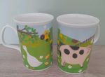 Home Farm Collection Mugs From Roy Kirkham Features a Spotted Pig and Ducks X 2