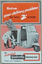 LAMBRETTA Commercial Delivery Van Sales Brochure April 1959 Ref 6050/5M/K459