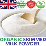 Organic Skimmed Milk Powder Premium Quality 200g - 2kg High Protein Free P&P