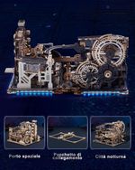 ROKR Marble Run Electric Spaceport 3D Wooden Puzzle Toys Games New Products