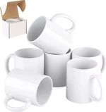 11oz Plain White Sublimation Coffee Mugs with Protective Smash-Proof Boxes