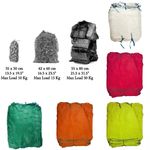 Net Sacks Non-Stretch with Drawstring Mesh Raschel Bags for Logs Onion Potato