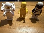 LEGO Classic Space Vintage Astronaut Minifigures Lot of 3 White/Yellow/Black