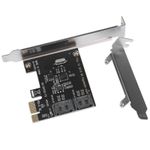 1X PCI Express PCIe to SATA3.0 6G 2-Port Expansion Controller Card Adapter