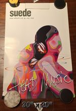 SUEDE HEAD MUSIC ORIGINAL STORE POSTER 30" x 20" PROMO 1999