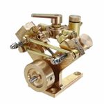 M2B Twin Cylinder Marine Steam Engine | Brass V-Twin | Reversible Valve | RC Boa