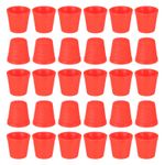 200pcs Sewing Thimble Plastic Sewing Thimble Finger Protector, Red