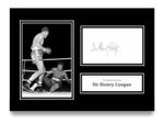 Sir Henry Cooper Signed A4 Photo Autograph Card Boxing Gift Display Memorabilia